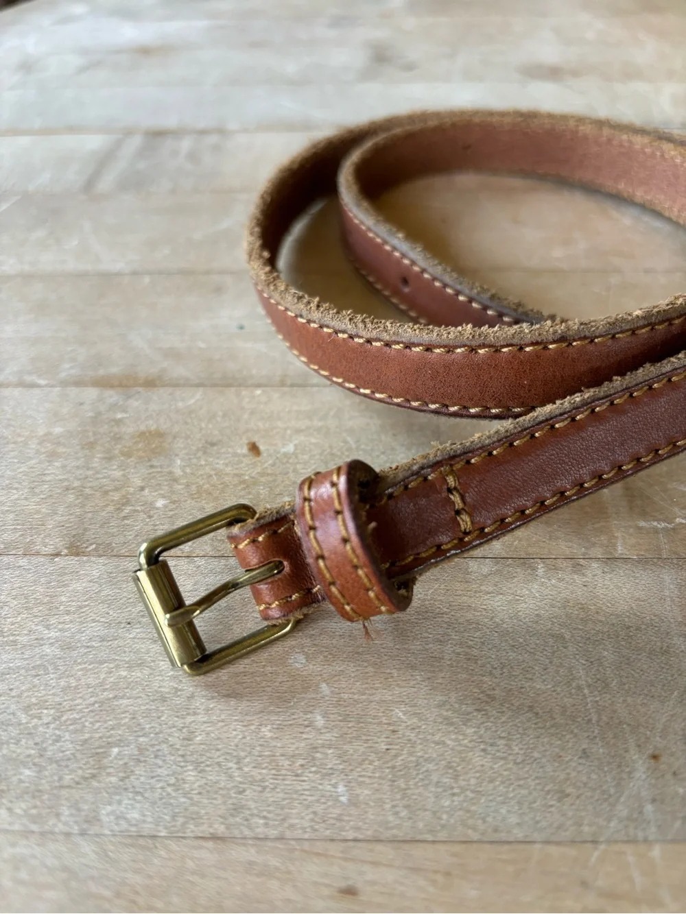 Vintage Leather Belt - Picture 2 of 6